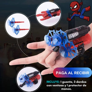 ® GUANTE DE ARAÑA PARA NIÑOS - Divertido lanzador de dardos